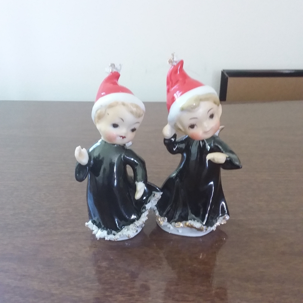 Vintage Christmas Angels pair lot
